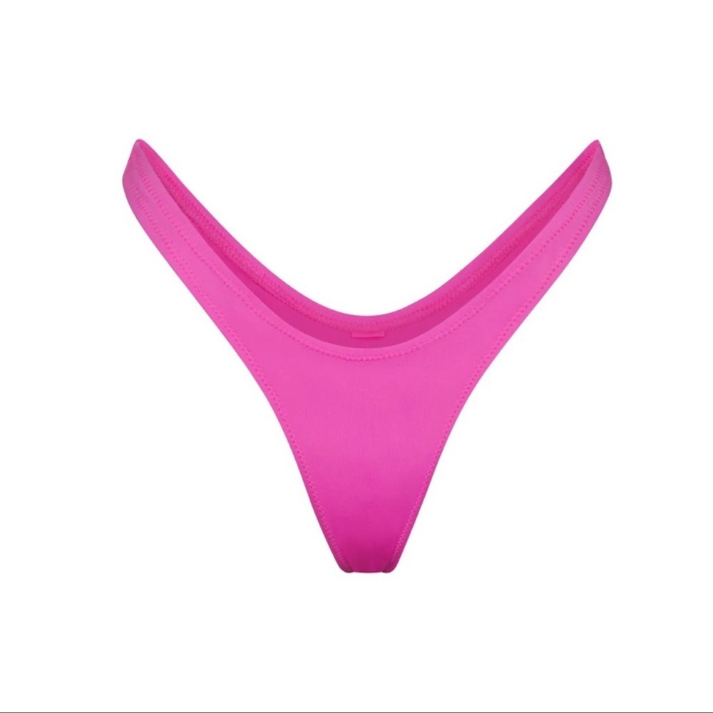 Skims Swim Micro Tanga Bikini Bottoms - Taffy 4X